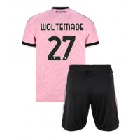 Juventus Nick Woltemade #27 Vieras Peliasu Lasten 2026-27 Lyhythihainen (+ Lyhyet housut)